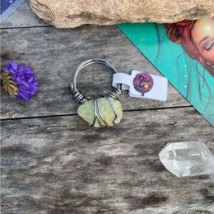 Wire Wrapped Aquamarine Ring - Size 9